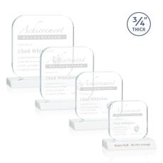 Employee Gifts - App White Square / Cube Crystal Award
