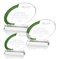 Berkshire Circle Crystal Award - Colored Crystal Awards