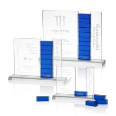 Employee Gifts - Building Block Rectangle Crystal Award