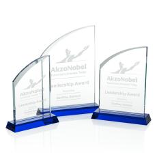 Allingham Blue Peaks Crystal Award - Colored Crystal Awards