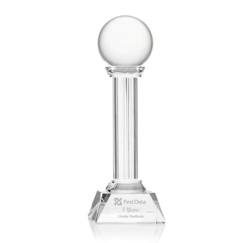 Awards and Trophies - Bentham Ball Globe Crystal Award