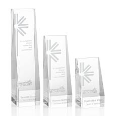 Belleville Deep Etch Towers Crystal Award - Awards and Trophies