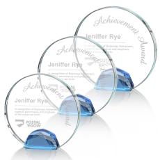 Employee Gifts - Maplin Sky Blue Circle Crystal Award
