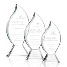 Norina Clear Flame Crystal Award - Awards and Trophies
