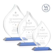 Employee Gifts - Worthington Blue Flame Crystal Award