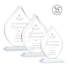 Employee Gifts - Worthington White Flame Crystal Award