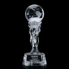 Employee Gifts - Athena Globe Crystal Award