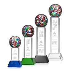 Employee Gifts - Fantasia Clear on Stowe Base Globe Glass Award