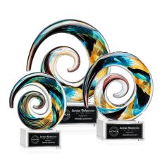 Employee Gifts - Nazare Clear on Hancock Circle Glass Award