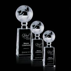 Employee Gifts - Juniper Globe Crystal Award