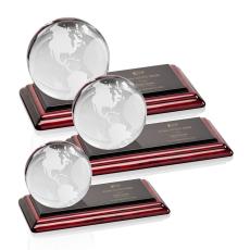 Employee Gifts - Globe Globe on Albion Crystal Award