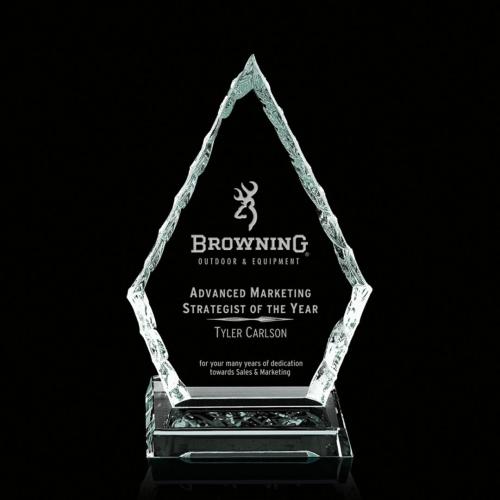 Awards and Trophies - Iceberg Arrowhead Starfire Crystal Award