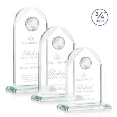 Employee Gifts - Blake Starfire Globe Crystal Award