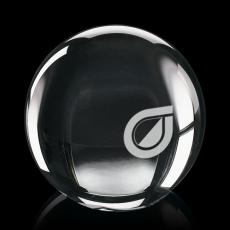 Employee Gifts - Optical Sphere Globe Crystal Award