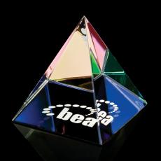 Employee Gifts - Colored Pyramid Paperweight