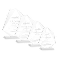Employee Gifts - Picton White Unique Crystal Award