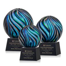 Employee Gifts - Malton Black on Robson Base Globe Glass Award