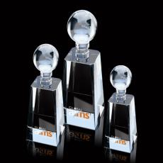 Employee Gifts - Hampton Globe Crystal Award
