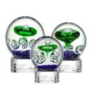 Aquarius Clear on Paragon Base Globe Glass Award
