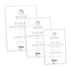 Employee Gifts - Polaris (V) Silver Rectangle Acrylic Award