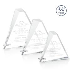 Employee Gifts - Glenrock Silver Pyramid Acrylic Award