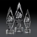 Manilow Clear on Paragon Base (3D) Diamond Crystal Award