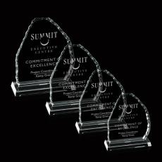 Employee Gifts - Iceberg Mountain Starfire  Crystal Award