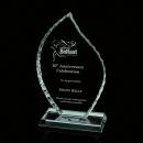 Iceberg Jade Flame Glass Award