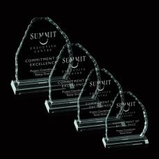 Employee Gifts - Iceberg Mountain Jade  Glass Award