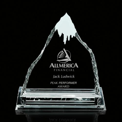 Awards and Trophies - Crystal Awards - Iceberg Summit Starfire Crystal Award