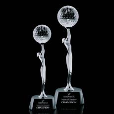 Oakdale Golf Globe Crystal Award - Awards and Trophies