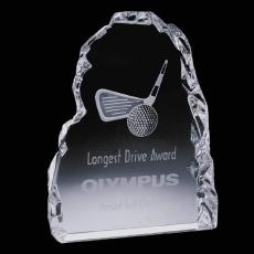 Employee Gifts - Golf Iceberg Vertical Crystal Award