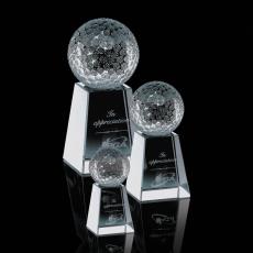 Employee Gifts - Standerton Golf Globe Crystal Award