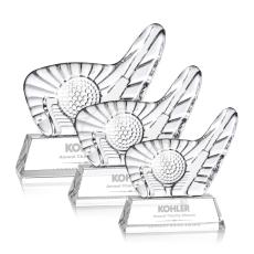 Employee Gifts - Dougherty Golf Optical Unique Crystal Award