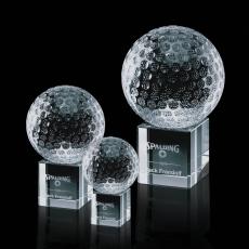 Employee Gifts - Bellevue Golf Globe Crystal Award