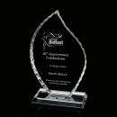 Iceberg Starfire Flame Crystal Award