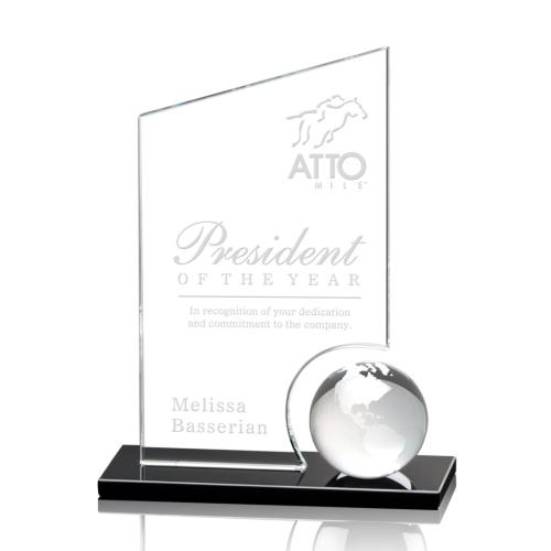 Awards and Trophies - Amarath Starfire Globe Crystal Award
