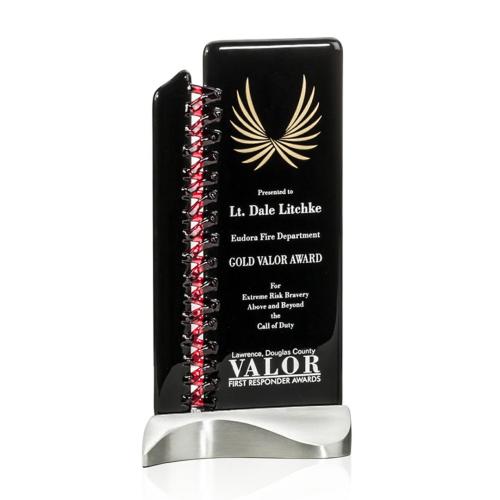 Awards and Trophies - Crystal Awards - Glass Awards - Art Glass Awards - Trax Towers Glass Award