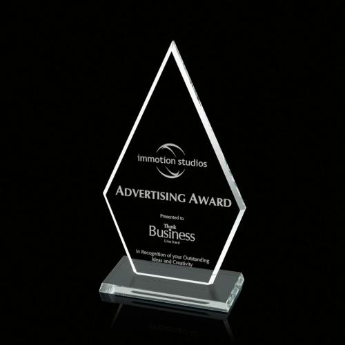 Awards and Trophies - Arrowhead Diamond Glass Award