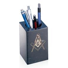 Employee Gifts - Pencil Holder - Black Marble