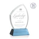 Daltry Sky Blue on Newhaven Base Unique Crystal Award