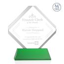 Toulon Green on Newhaven Diamond Crystal Award