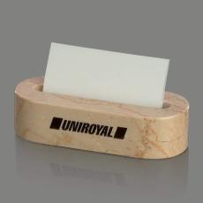 Employee Gifts - Oval Business Card Holder - Boticino