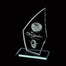Curved Arrowhead Peaks Glass Award