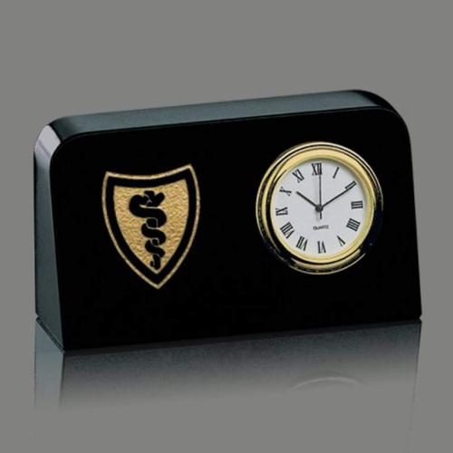 Corporate Gifts - Clocks - Marble Clock - Rectangle