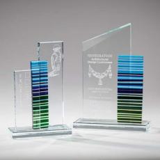 Employee Gifts - Strata Artglass/Starfire      Peaks Glass Award