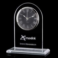 Employee Gifts - Woodbine Clock - Jade 7.5"