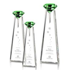 Employee Gifts - Alicia Gemstone Emerald Crystal Award