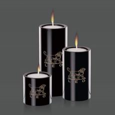 Employee Gifts - Tissol  Candleholders - Black (Set of 3)