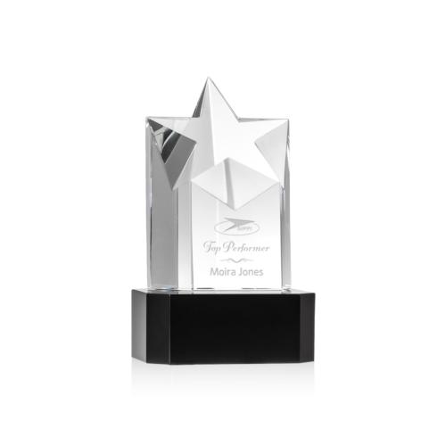 Awards and Trophies - Berkeley Star on Padova Base - Black
